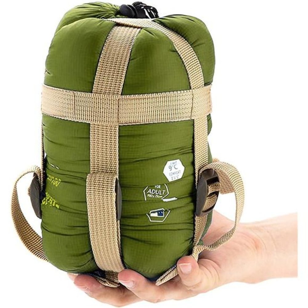 Warm Weather Sleeping Bag - Portable, Waterproof, Compact Lightweight, Comfort - Picture 1 of 6